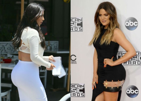 New Khloe and Kim Kardashian bum wars | Closer